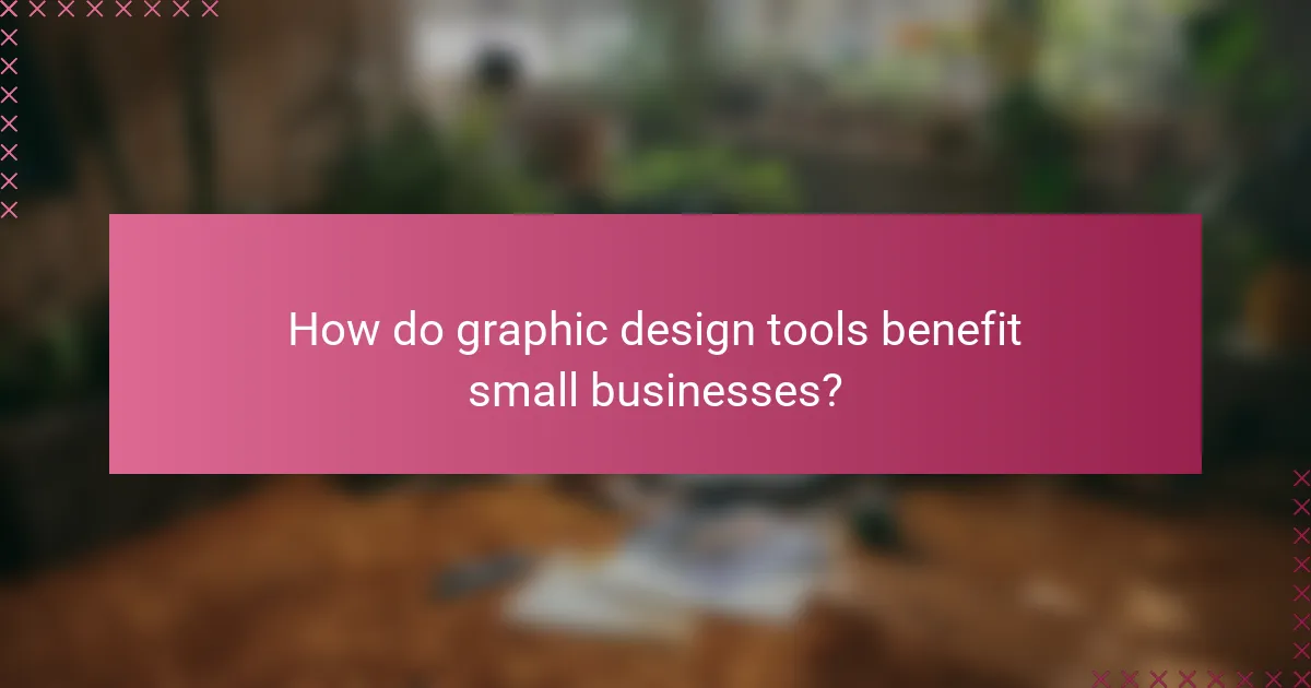 How do graphic design tools benefit small businesses?